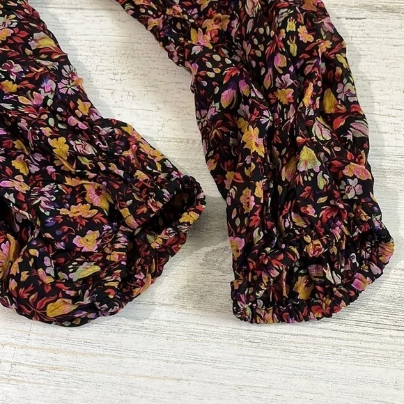 Anthropologie Helene Tunic Dress Floral Ruffled Size Small - Picture 13 of 13